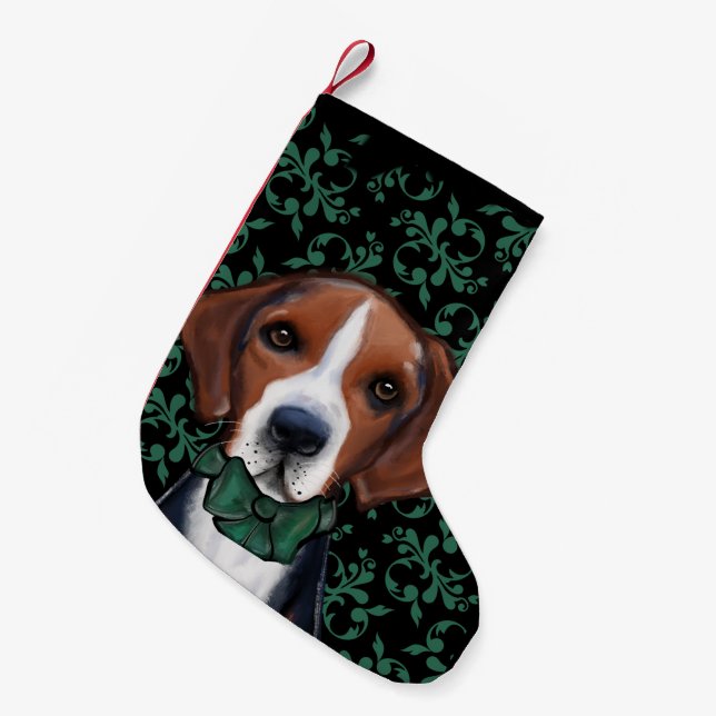 Amerikansk rävhund  liten julstrumpa (Framsidan (Hängande))