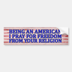Amerikansk religionsfrihet bildekal