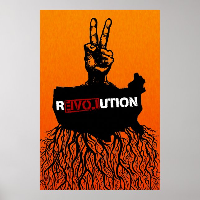 Amerikansk Revolution Poster (Framsidan)