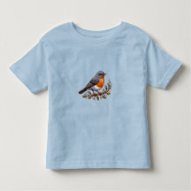 Amerikansk Robin bird Småbarn Bra Jersey T-Shirt
