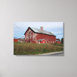 Amerikansk Röd Canvastryck