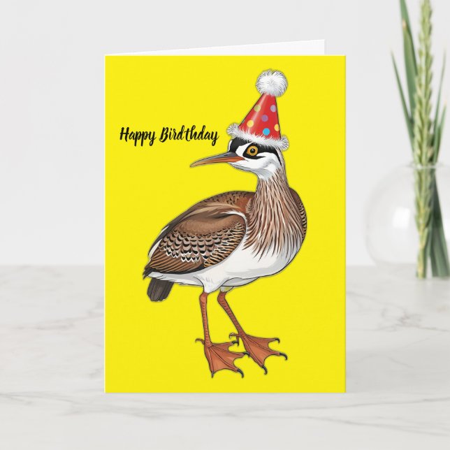 Amerikansk rördrom med födelsedags hatt teckning kort (Framsida)