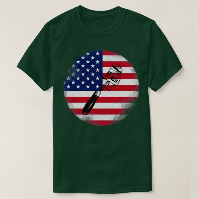 amerikansk rörmokare t shirt (Design framsida)