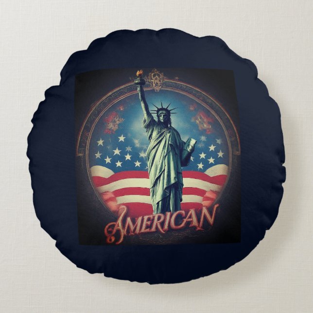 amerikansk rund kudde (Framsidan)