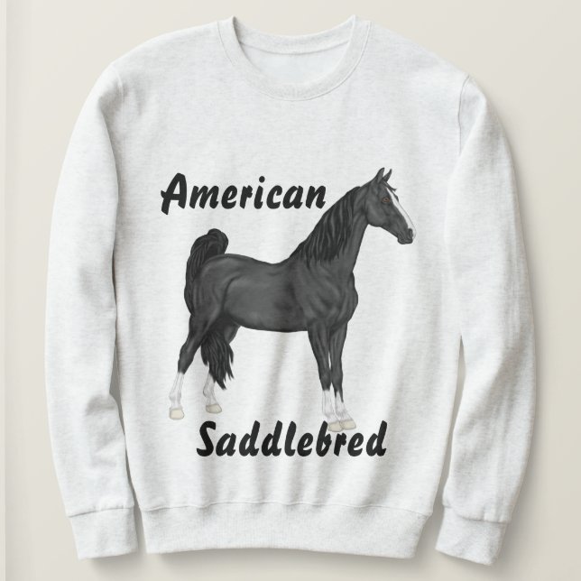 Amerikansk sadelhäst t-shirt (Design framsida)