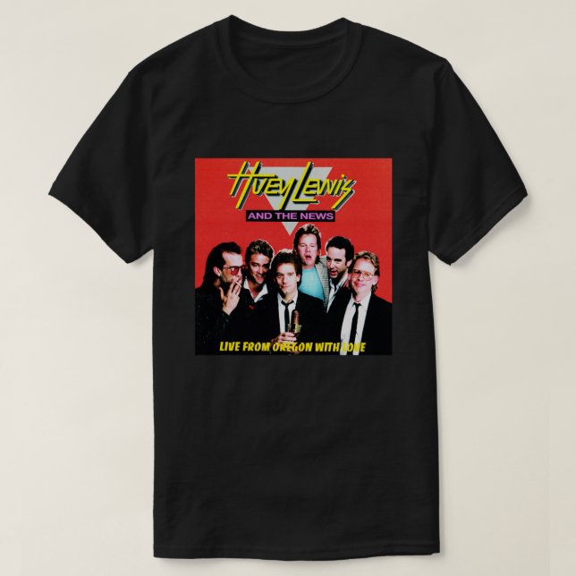 Amerikansk sångare, sångare och skådespelare Huey  T Shirt (Design framsida)