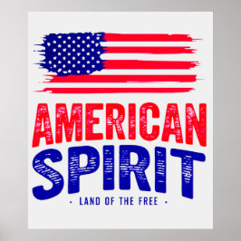 Amerikansk själ och fritt land poster