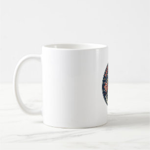 Amerikansk Skalle Patriotisk Patriotisk Skalle Tuf Kaffemugg