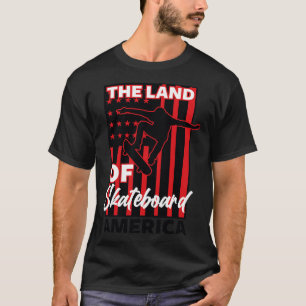 AMERIKANSK SKATEBOARD POSTER T SHIRT