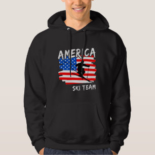 Amerikansk skidåkning hoodie