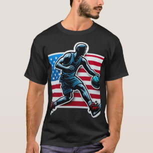 Amerikansk Slam dunk T-shirt