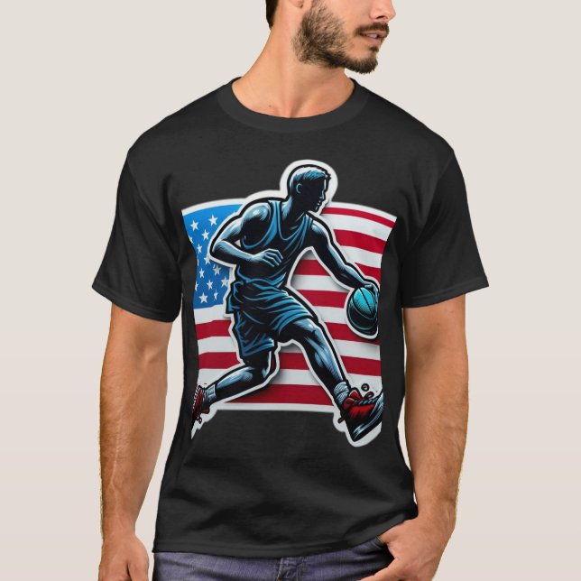 Amerikansk Slam dunk T-shirt (Framsida)