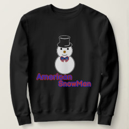 Amerikansk Snöman – Patriotisk Vinterhögtidsdesign T Shirt
