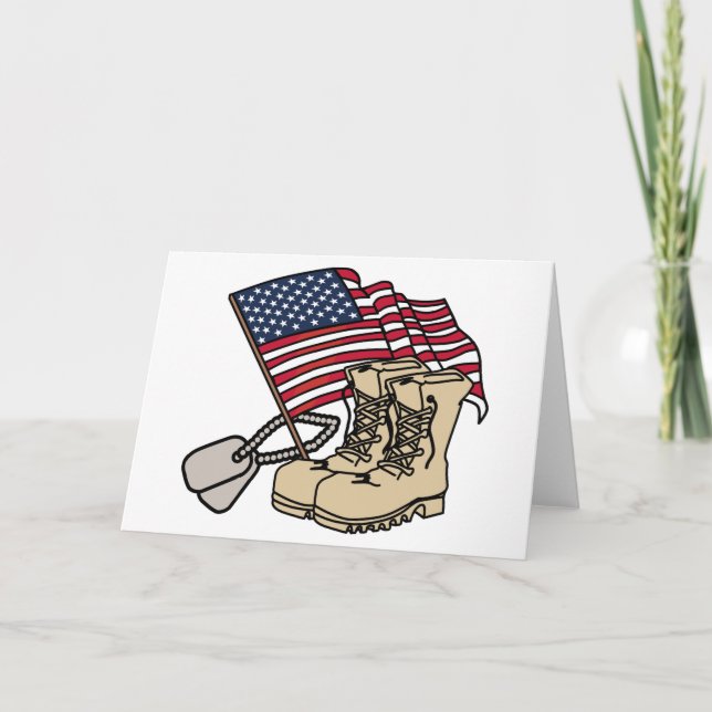 Amerikansk soldat kort (Framsida)