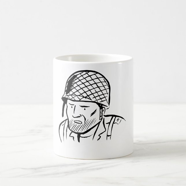 Amerikansk soldatillustration kaffemugg (Skapare uppladdad)
