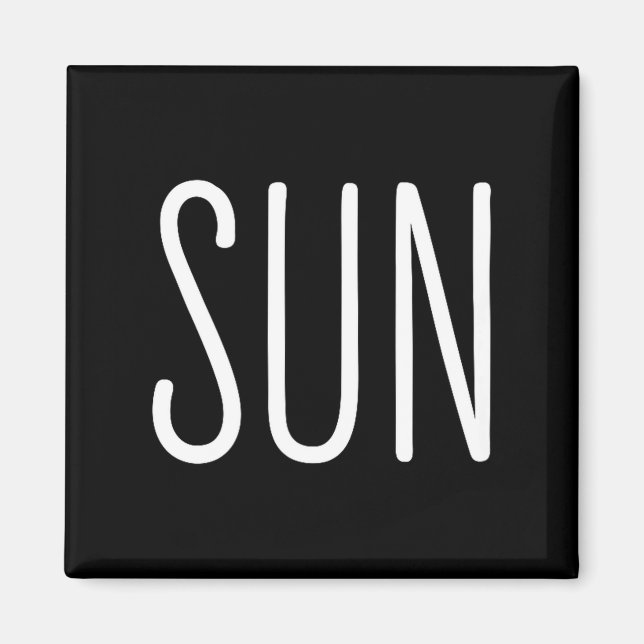 Amerikansk solförmörkelse sol par illustration magnet (Framsidan)