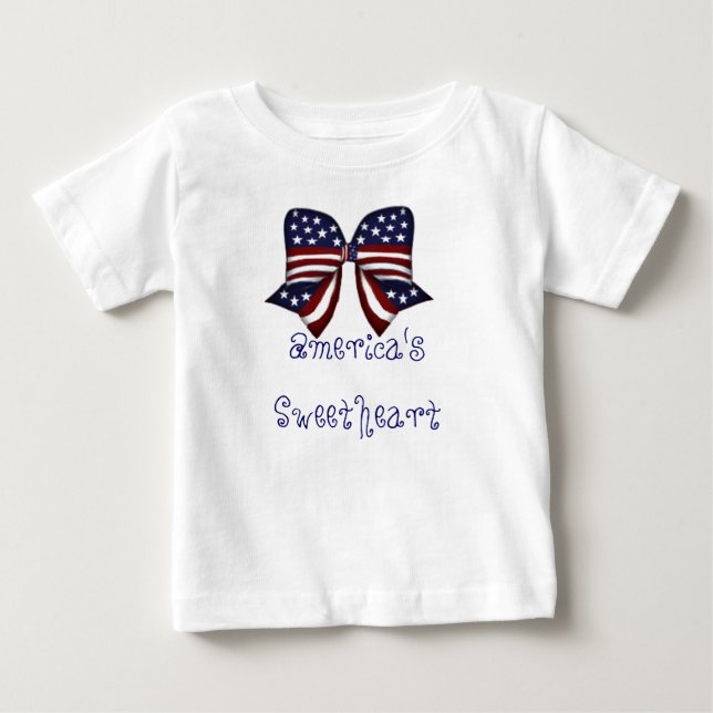 Amerikansk sötare Baby T-Shirt (Framsida)