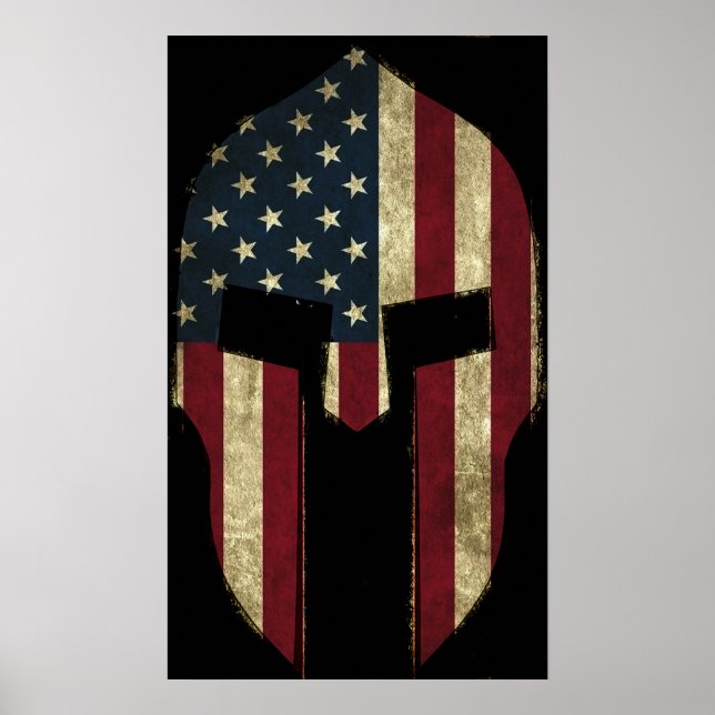Amerikansk spartansk  poster (Framsidan)
