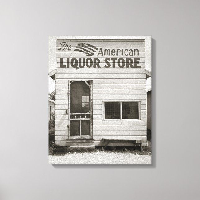 Amerikansk spritbutik, 1943 canvastryck (Framsida)