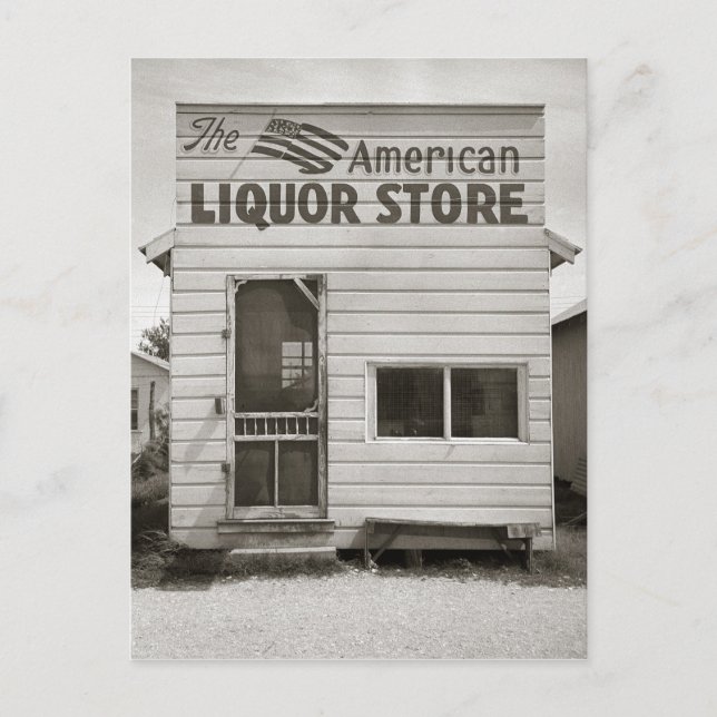 Amerikansk Spritbutik, 1943 Vykort (Framsida)