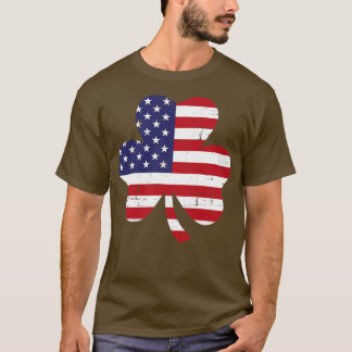 Amerikansk St patricks day med amerikansk schampro T Shirt