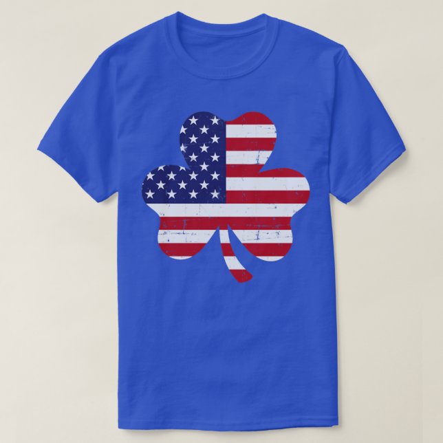 Amerikansk St patricks day med amerikansk schampro T Shirt (Design framsida)