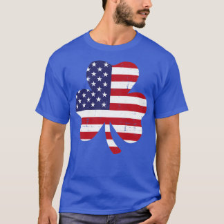 Amerikansk St patricks day med amerikansk schampro T Shirt