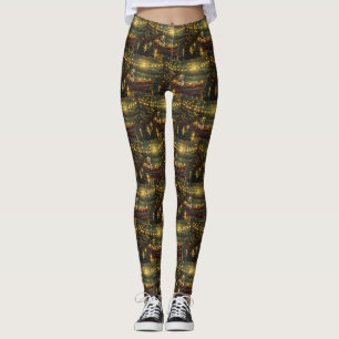 Amerikansk Stafford-shire-jul-festival Voyage Leggings