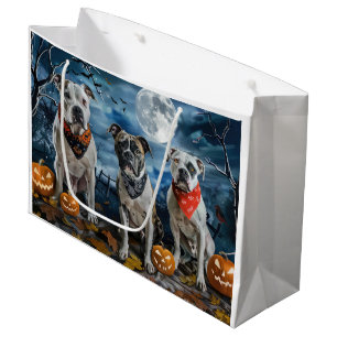 Amerikansk Staffordshire Halloween Kuslig