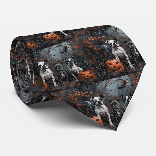 Amerikansk Staffordshire Halloween Natt Valp Slips (Rullad)