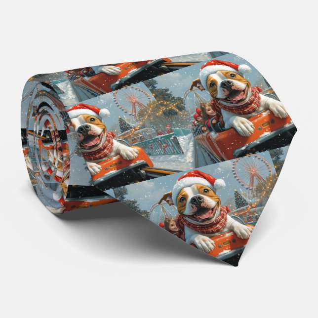Amerikansk Staffordshire Hund Jul Slips (Rullad)