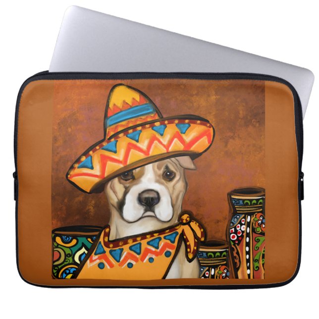 AMERIKANSK STAFFORDSHIRE LAPTOP FODRAL (Framsidan)