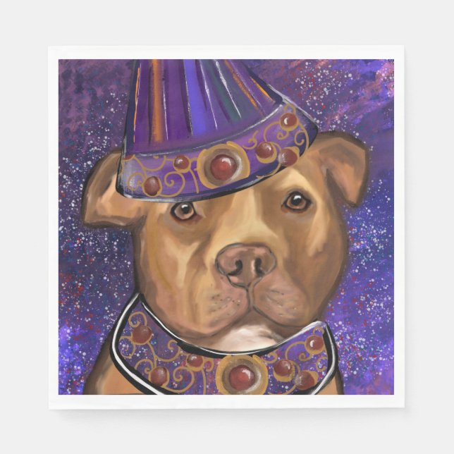 AMERIKANSK STAFFORDSHIRE PAPPERSSERVETT (Framsidan)