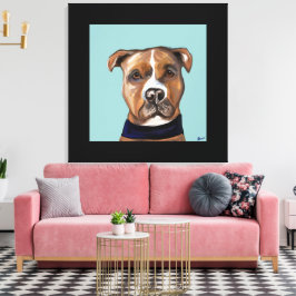 AMERIKANSK STAFFORDSHIRE TERRIER CANVASTRYCK