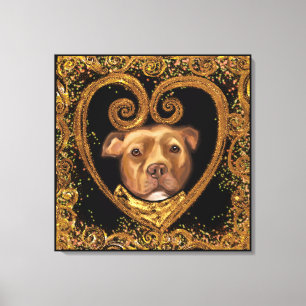 AMERIKANSK STAFFORDSHIRE TERRIER CANVASTRYCK