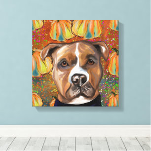 AMERIKANSK STAFFORDSHIRE TERRIER CANVASTRYCK