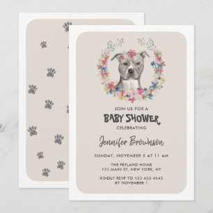 Amerikansk Staffordshire Terrier Hundfirande Inbjudningar