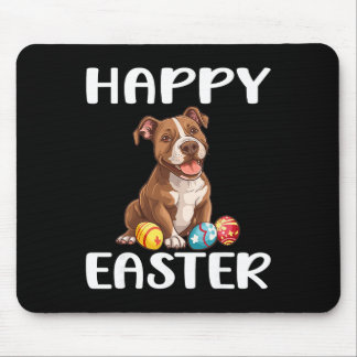 Amerikansk Staffordshire Terrier Hundras Glad Påsk Musmatta