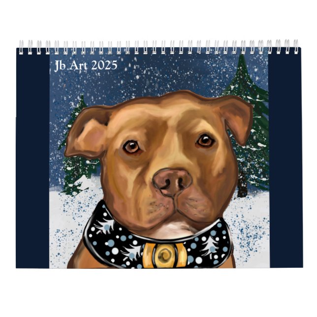 AMERIKANSK STAFFORDSHIRE TERRIER-KALENDER KALENDER (Baksida)
