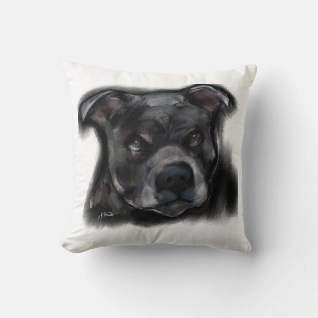 Amerikansk Staffordshire Terrier Kudde (Framsida)