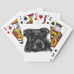 Amerikansk Staffordshire Terrier Spel Kort