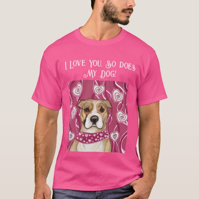 AMERIKANSK STAFFORDSHIRE TERRIER T SHIRT (Framsida)