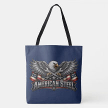Amerikansk stålörn och skiftnycklar Marinblå shopp