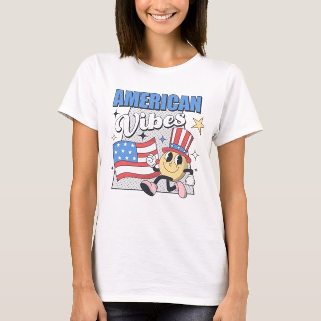 Amerikansk stämning t shirt (Framsida)