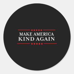 Amerikansk stil igen Välj antitrumpsskift Runt Klistermärke