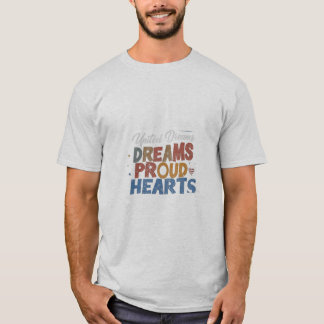 Amerikansk stolt hjärta t-shirt design 