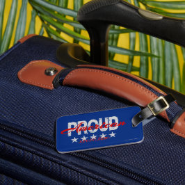 Amerikansk stolt patriotisk bagagetikett bagagebricka
