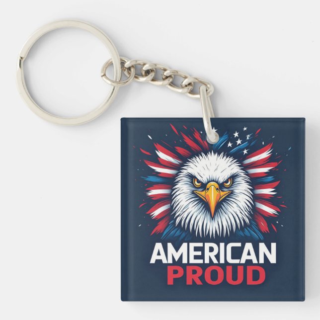 Amerikansk stolt USA-flagga Patriotisk present (Framsidan)