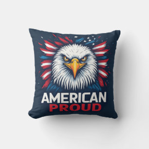 Amerikansk stolt USA-flagga Patriotisk present Kudde