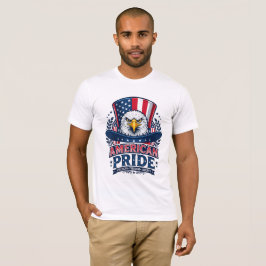 Amerikansk stolthet Skallig örn Farbror Sam-hatt P T Shirt